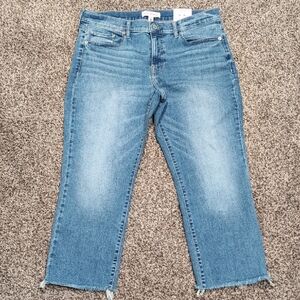 Lucky Brand Sweet Crop Stretchy Women's Cropped Blue Jeans Size 14 NEW